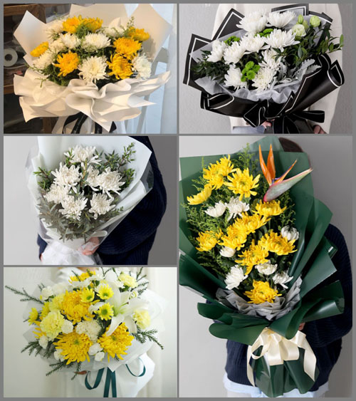 贵州遵义桐梓县黄莲乡大溪河村白事花束代送